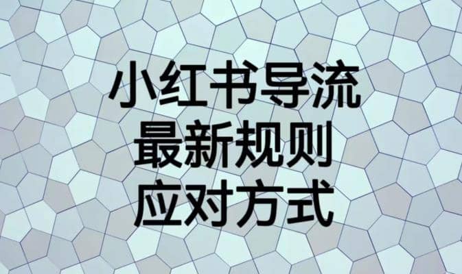 小红书导流最新规则应对方式【揭秘】