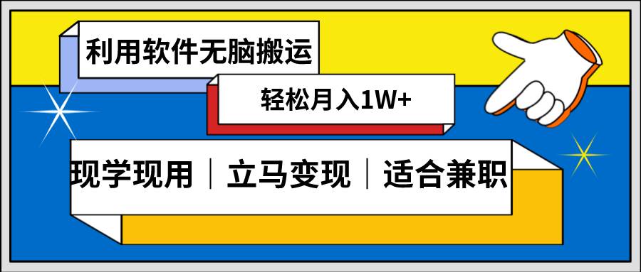 低密度新赛道 视频无脑搬 一天1000 几分钟一条原创视频 零成本零门槛超简单